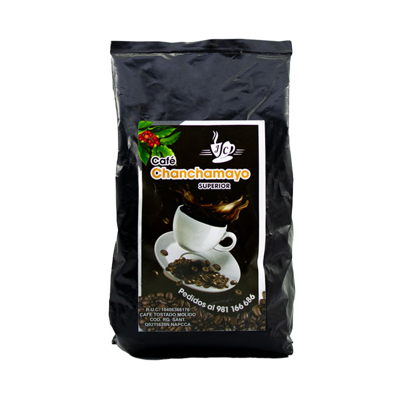 Café Molido Orgánico de Exportación de origen Chanchamayo, Perú 500 gr