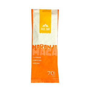 Barra energética de naranja y maca vegano 70 calorías